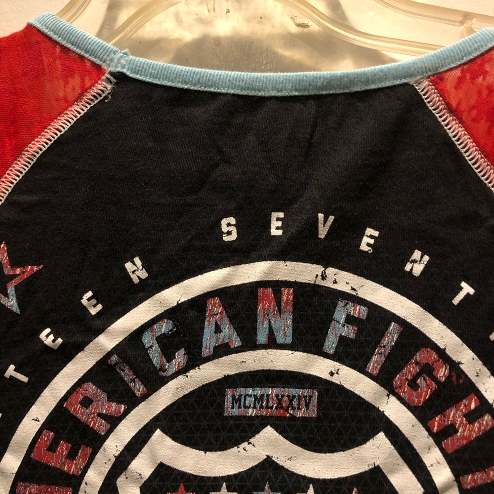 American Fighter  Red and Black Training Tee NWOT - Picture 5 of 6